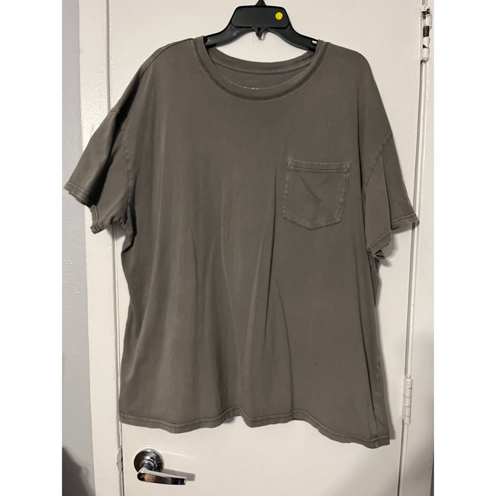 Goodfellow‎ & Co Mens XXL Gray Cotton Short Sleeve Pocket T-Shirt Crewneck Tee
